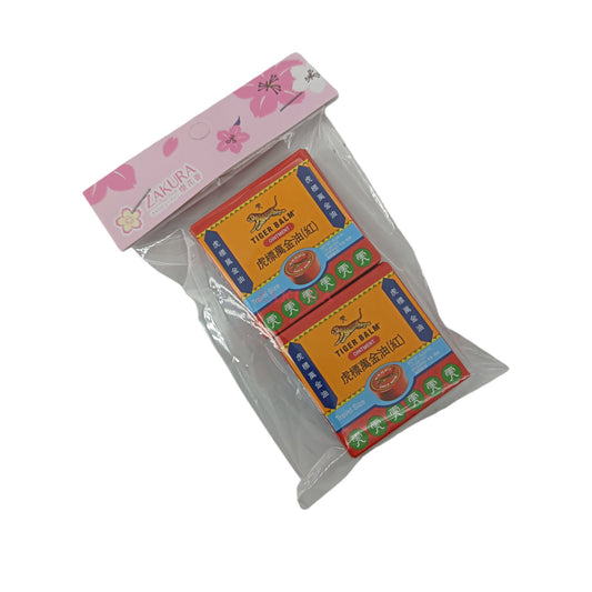 Tiger Balm Red twin pack – herbal balm for muscle and joint pain relief available at Zakura Global
