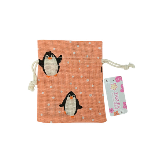 Zakura Pull string pouch every day (small 10*12cm) 1pc