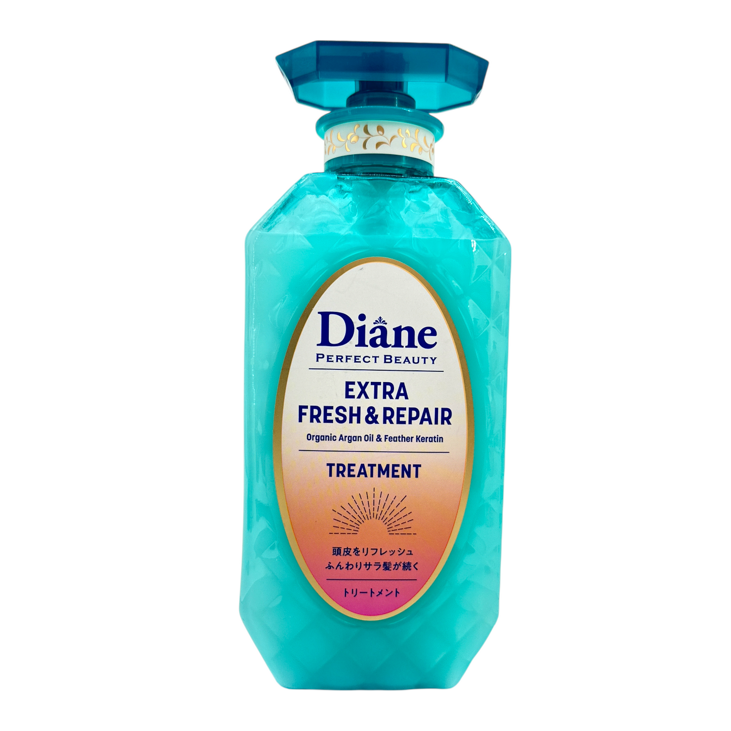 Moist Diane Extra Fresh and Repair Treatment – cooling and repairing hair treatment for oily scalp and damaged hair, available at Zakura Global.