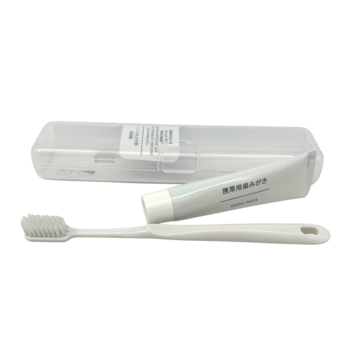 General Japanese style portable toothbrush &toothpaste set 1pc