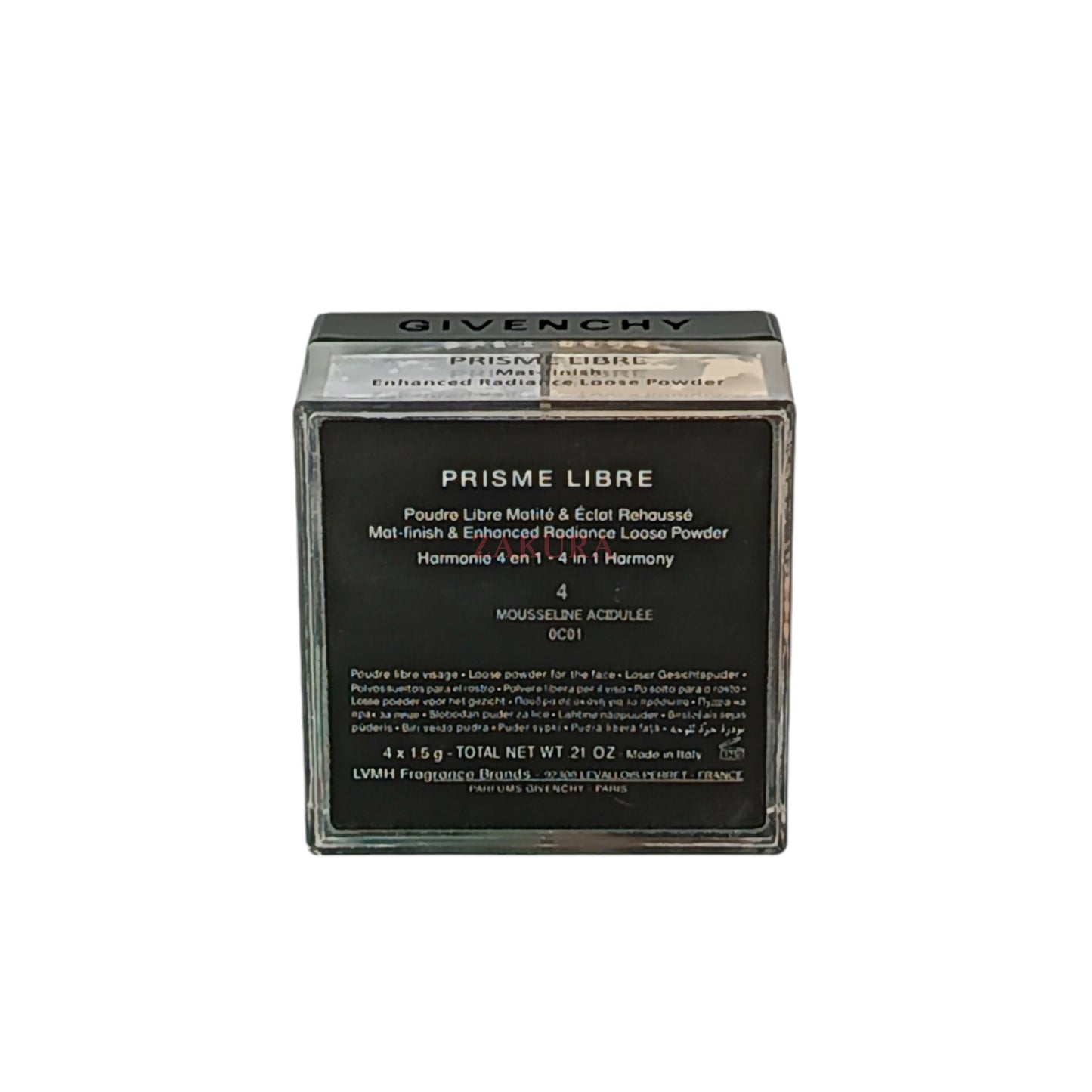 Givenchy Mat Finish&Enhanced Radiance Loose Powder (Mini) 4x1.5g (4 Mousseline Acidulee/2 Taffetas Beige) 4 Mousseline Acidulee
