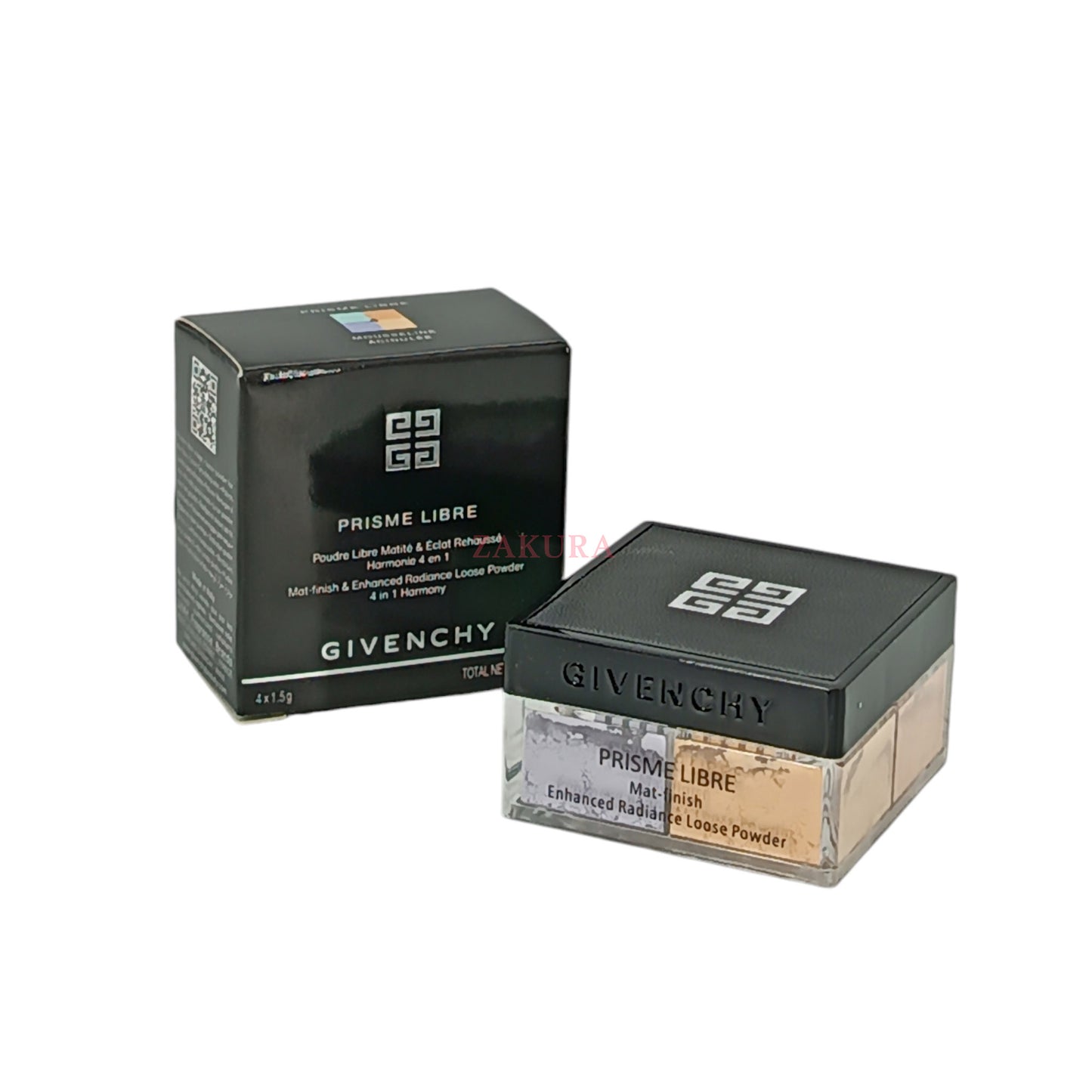 Givenchy Mat Finish&Enhanced Radiance Loose Powder (Mini) 4x1.5g (4 Mousseline Acidulee/2 Taffetas Beige) 4 Mousseline Acidulee