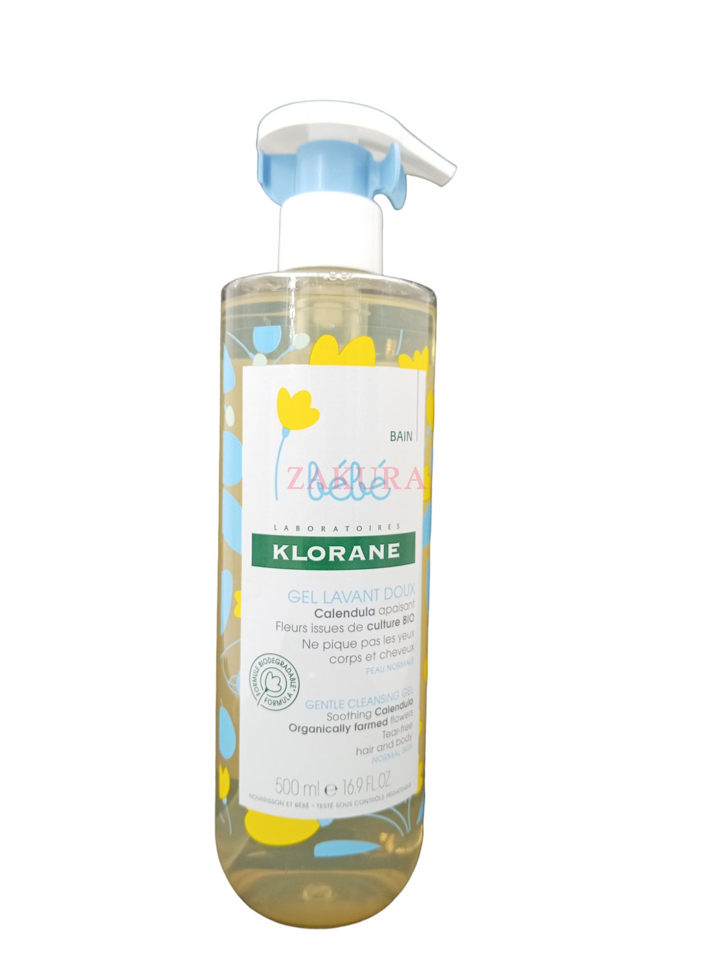 Klorane Baby Gentle Cleansing Gel (500ml/500ml x 2) 500ml