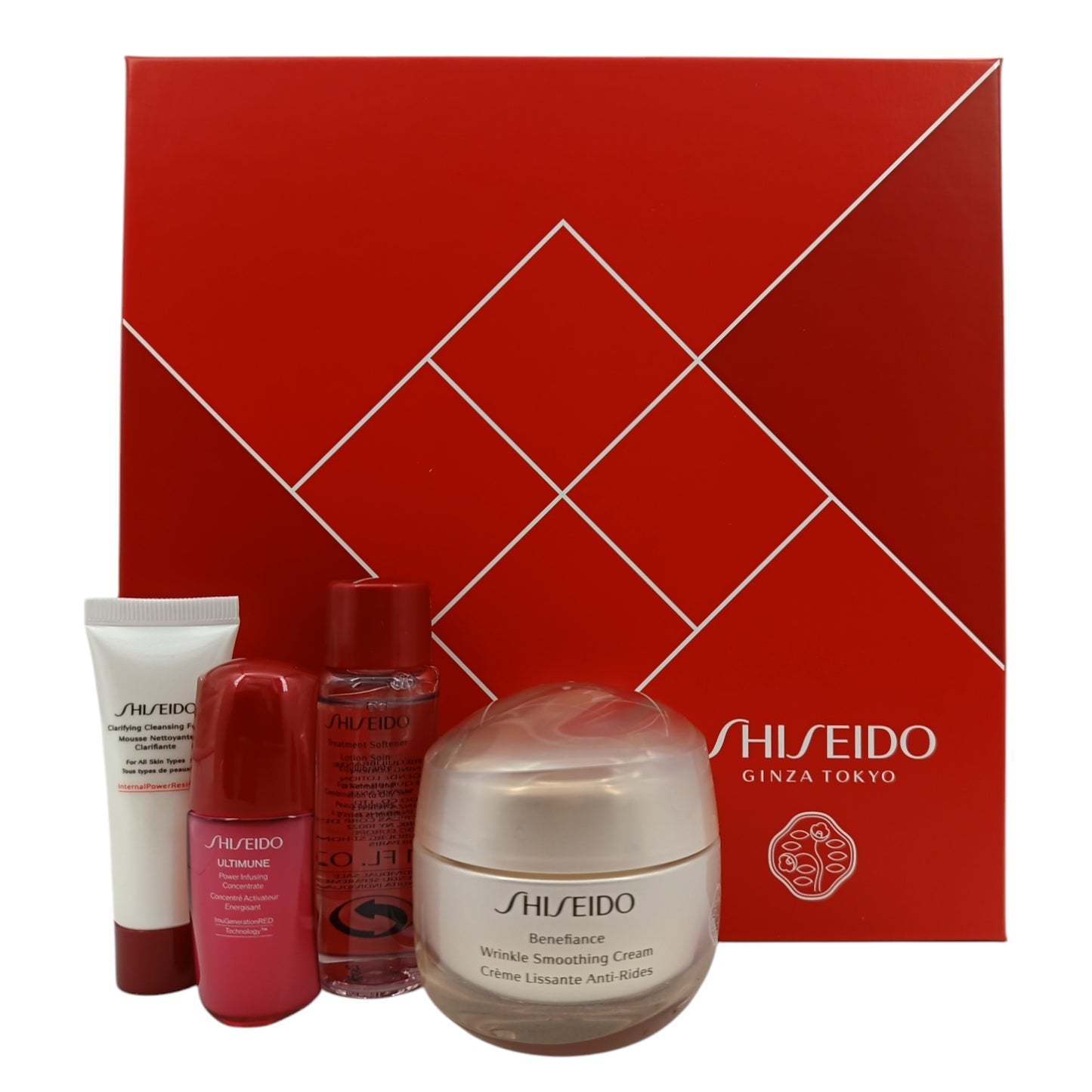 Shiseido Benefiance Wrinkle Smoothing Cream Set 4pcs