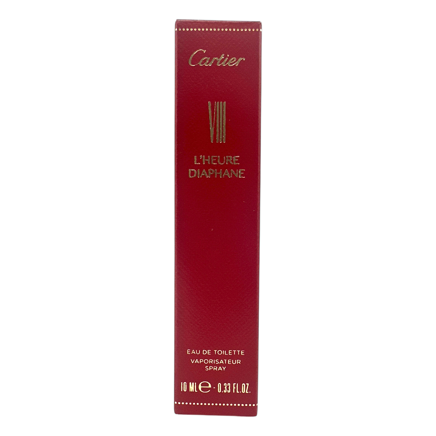 Cartier L'Heure Diaphane Eau De Toilette Spray – 10ml miniature floral fragrance with peony and rose, available at Zakura Global.