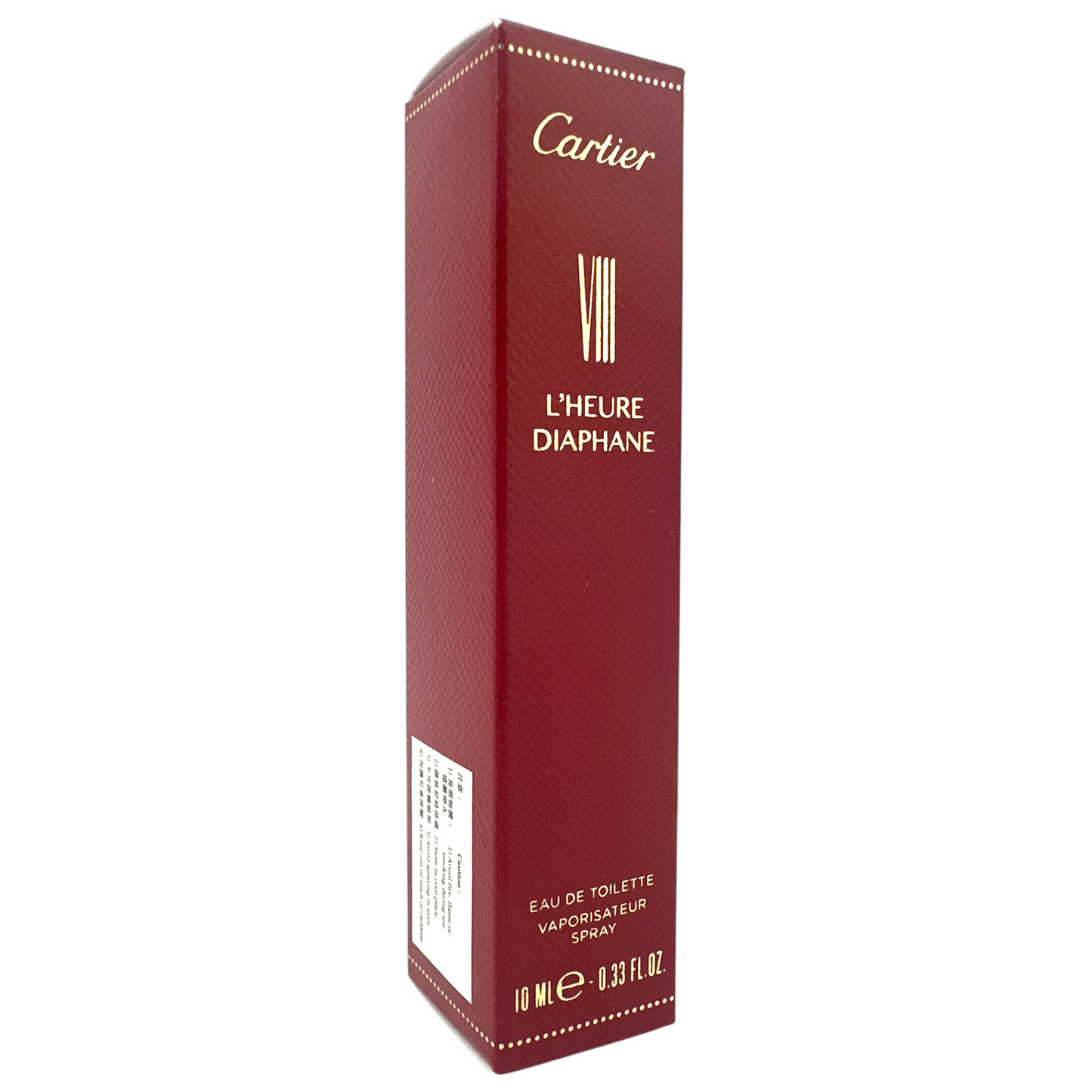Cartier L'Heure Diaphane Eau De Toilette Spray – 10ml miniature floral fragrance with peony and rose, available at Zakura Global.