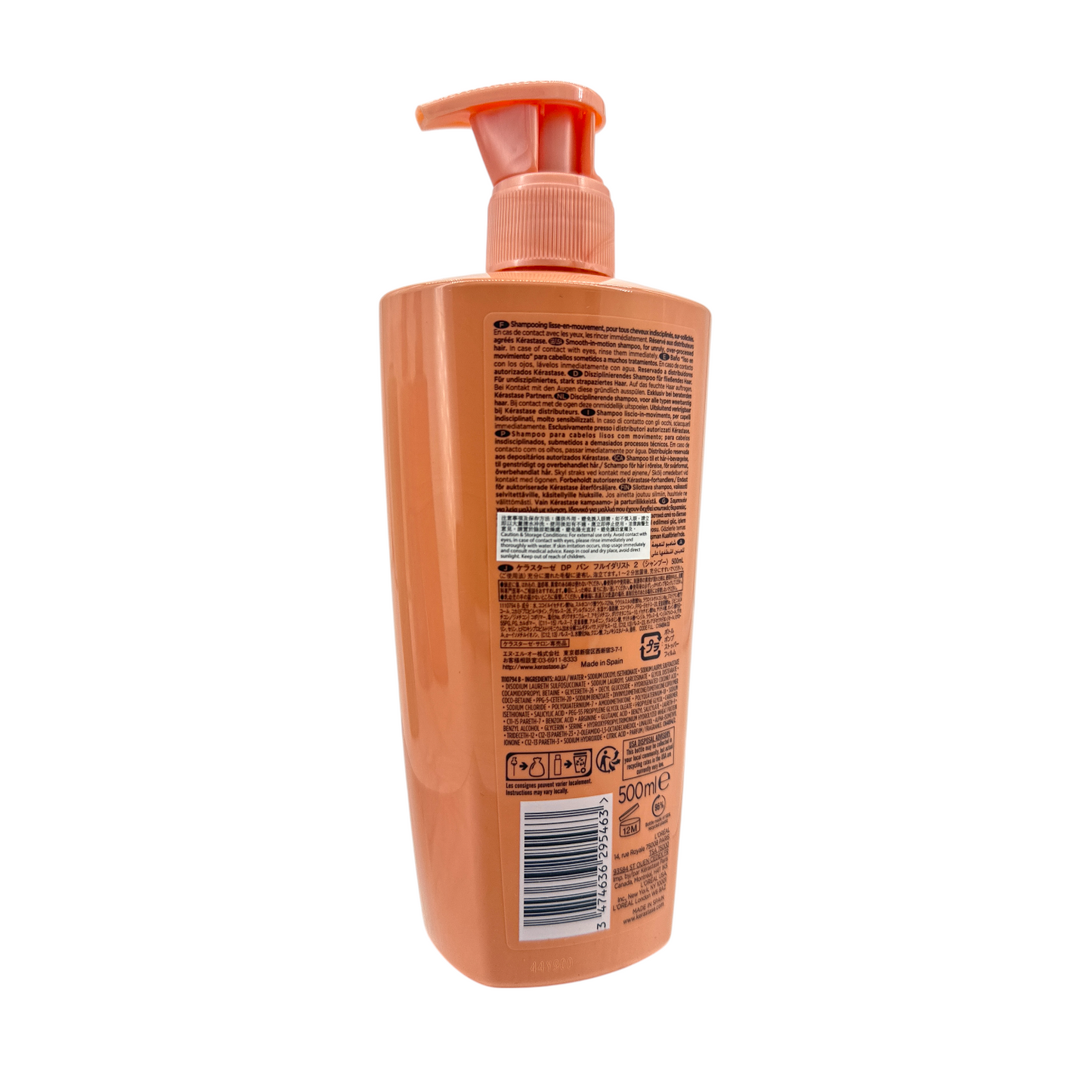 Kerastase Discipline Bain Fluidealiste Shampoo 500ml – sulfate-free smoothing shampoo for frizz-prone hair, available at Zakura Global.