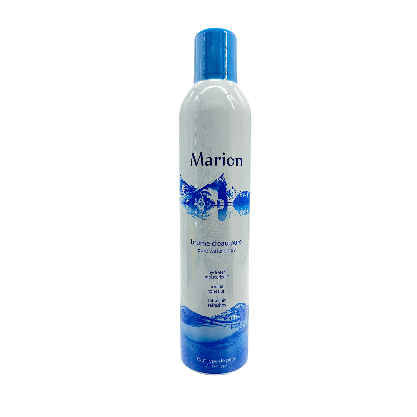 Marion Brume d’Eau Pure Water Spray – 300ml bottle for face and body hydration, available at Zakura Global.