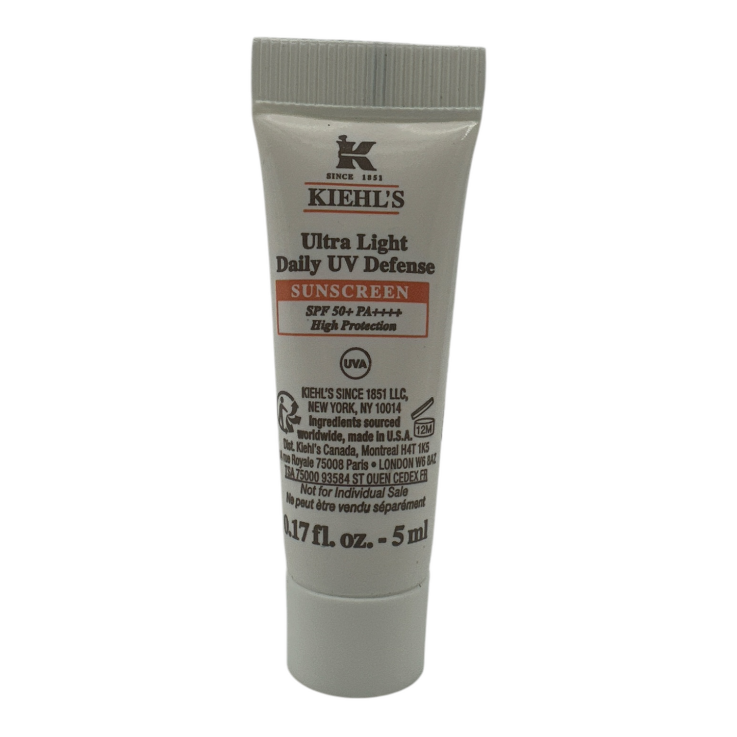 Kiehl's Ultra Light Daily UV Defense Aqua Gel SPF 50 PA+++ 5ml