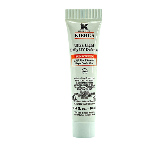 Kiehl's Ultra Light Daily UV Defense Aqua Gel – lightweight sunscreen for oily skin with vitamin E, available at Zakura Global.