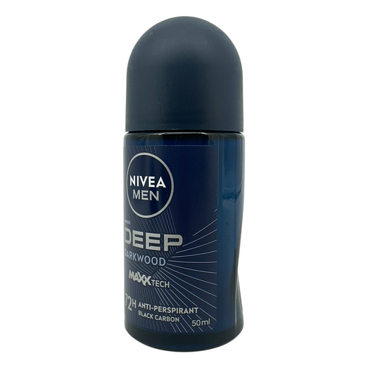 Nivea Men Deep Darkwood Black Carbon Roll On 50ml