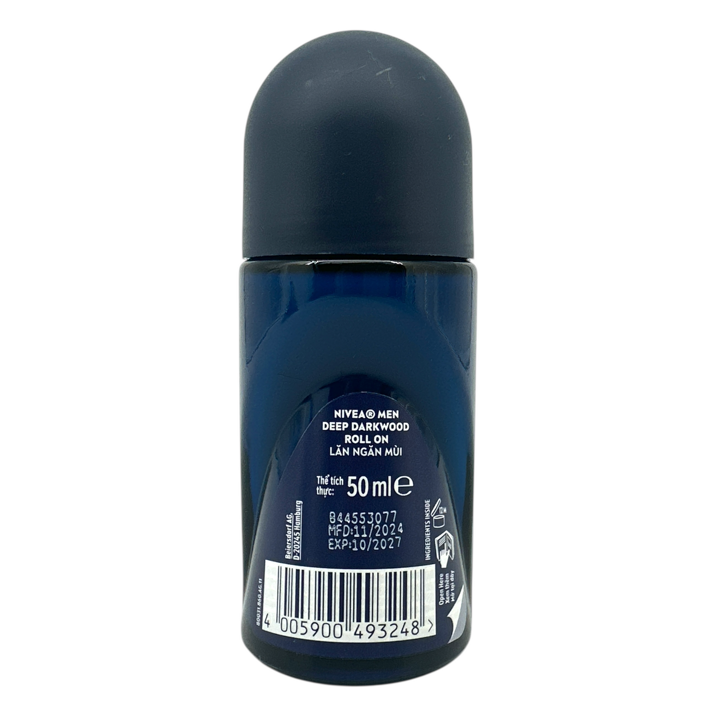 Nivea Men Deep Darkwood Black Carbon Roll On 50ml