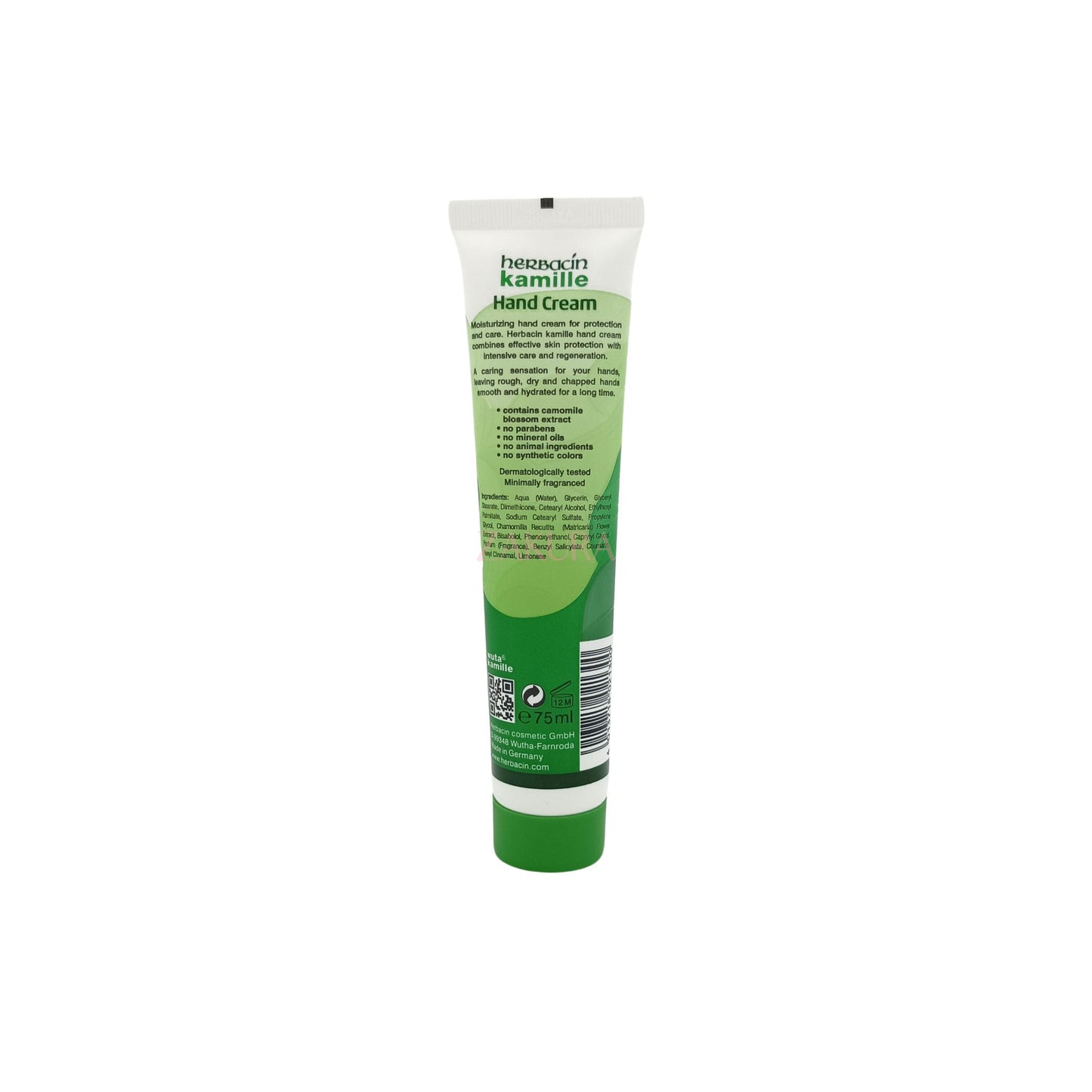 Herbacin Original Hand Cream 75ml – Chamomile-Enriched Moisturizing Hand Care by Zakura Global