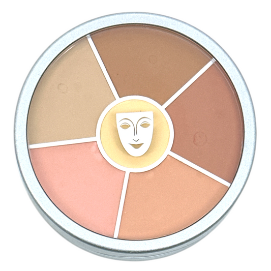 Kryolan Ultra Foundation Color Circle – 40g cream-based correction palette with 6 shades, available at Zakura Global.