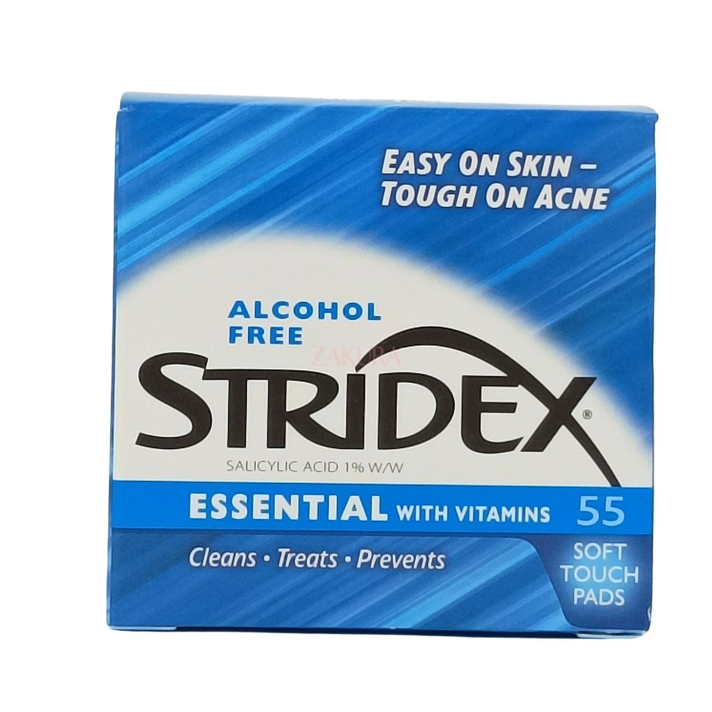 Stridex Salicylic Acid Pads 55pads (Acid 2% Maximum/Acid 0.5% Sensitive/Acid 1% Essential)
