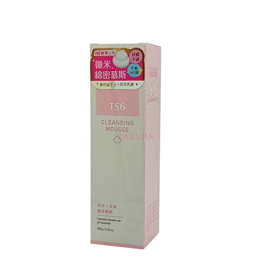 Konway TS6 Cleansing Mousse – 180g feminine wash with probiotics and antibacterial formula, available at Zakura Global.