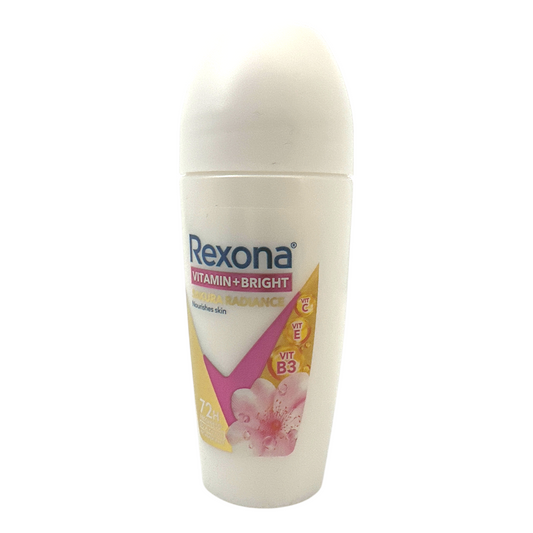 Rexona Sakura Radiance Roll-On – brightening anti-perspirant with vitamins and sakura scent, available at Zakura Global.