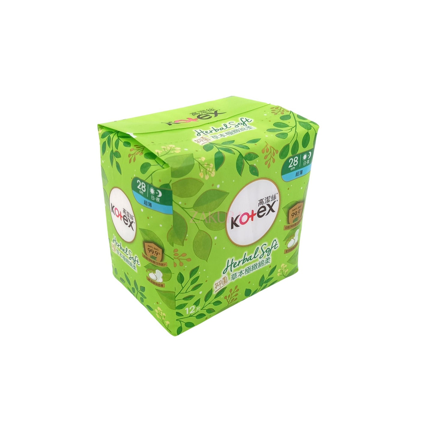 Kotex Herbal Soft Ultra-Thin 28cm (12pcs/2x12pcs) 12pcs