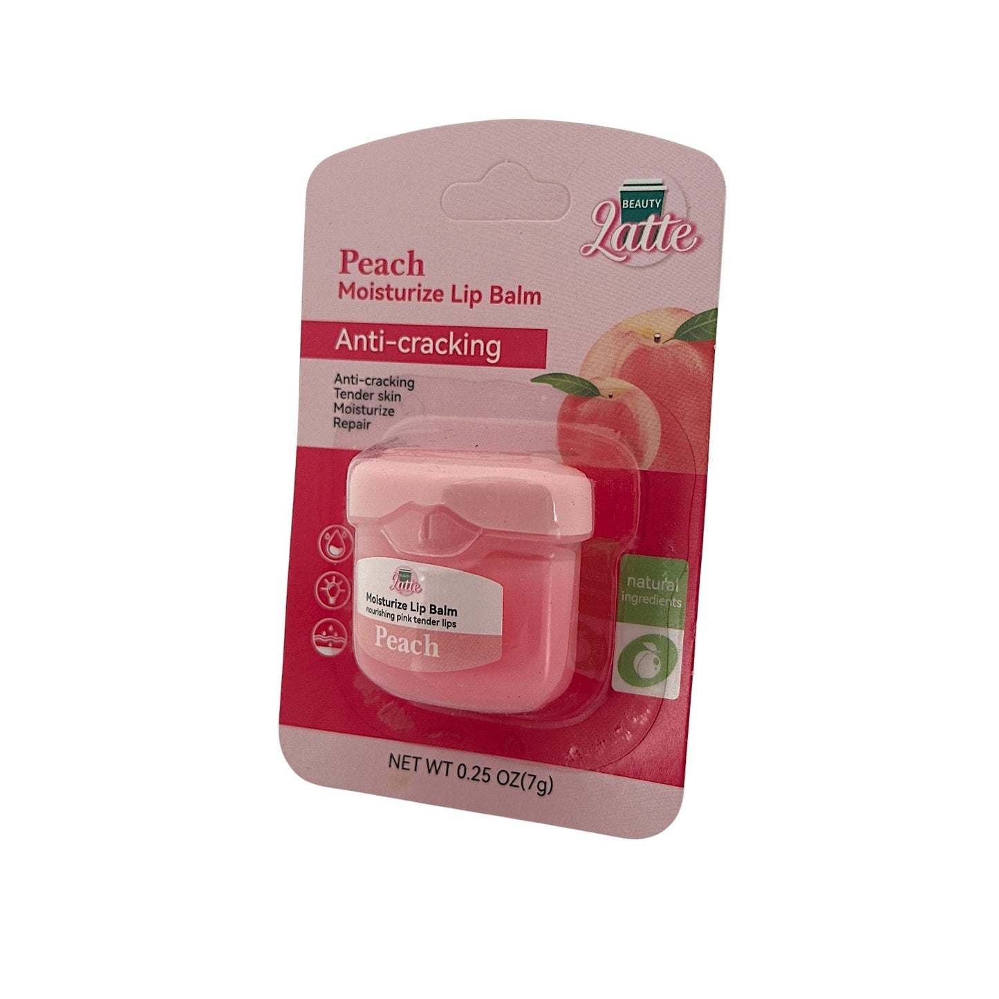 Beauty Latte Moisturizing Lip Balm - Peach 7g