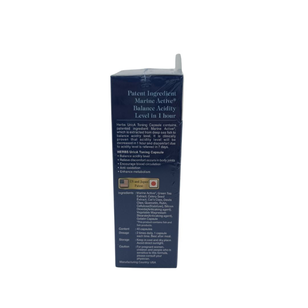 Herbs Urica Toning 40 Tablets for Uric Acid and Joint Health by Zakura Global