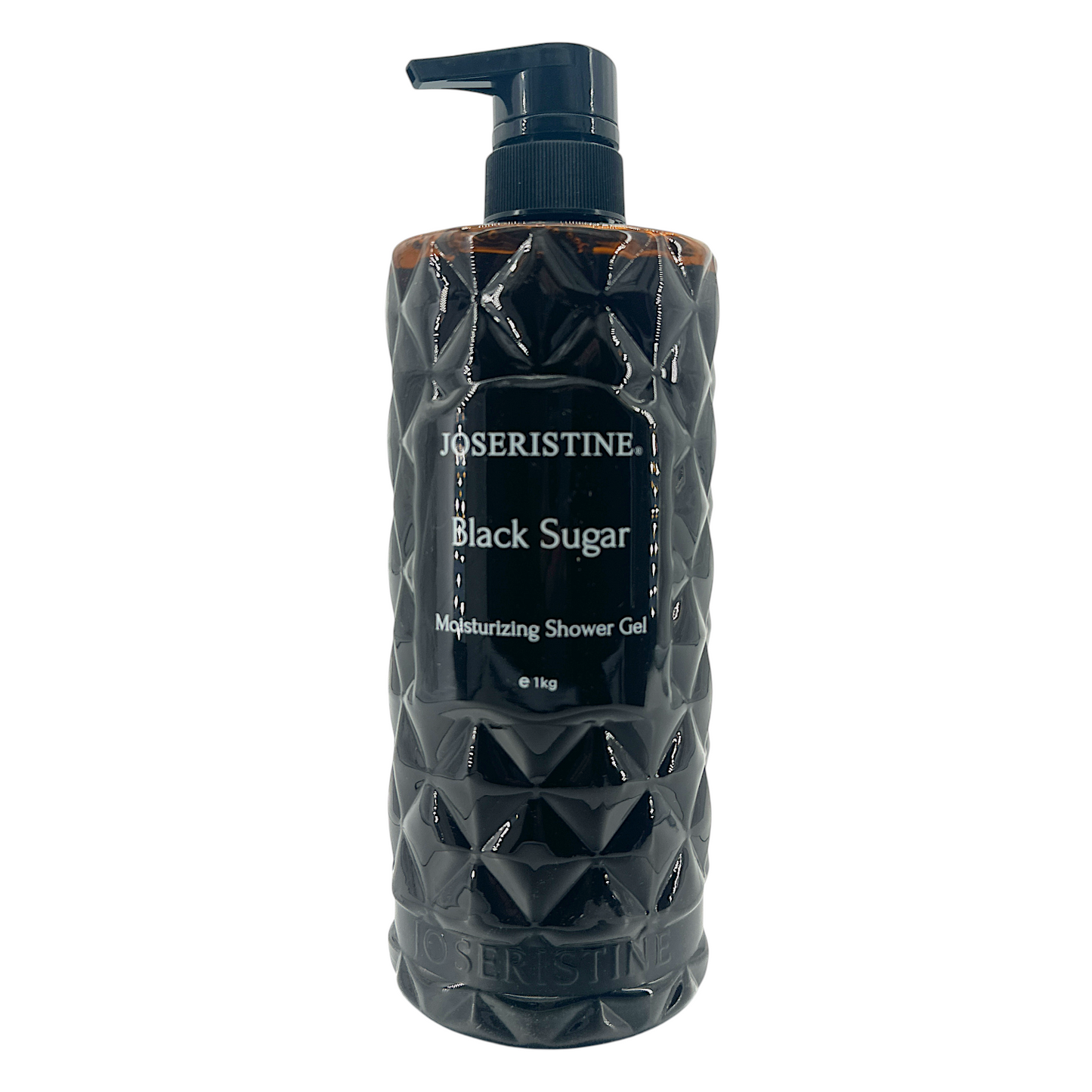 Joseristine Black Sugar Moisturizing Shower Gel – 1000ml with black sucrose and glycerin, available at Zakura Global.