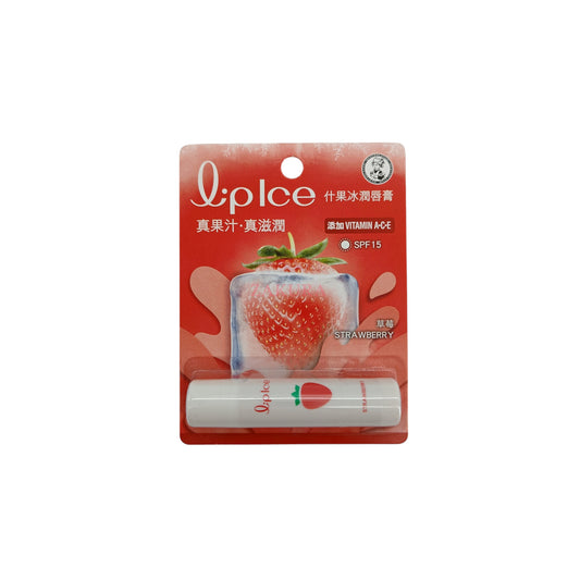 Mentholatum Assorted Fruit Ice Lip Balm-Strawberry 3.5g