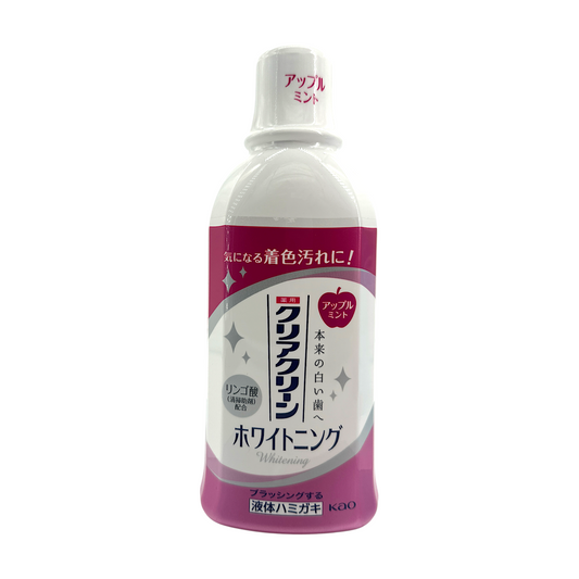 KAO ClearClean Whitening Liquid Toothpaste – AppleMint 600ml bottle, available at Zakura Global.