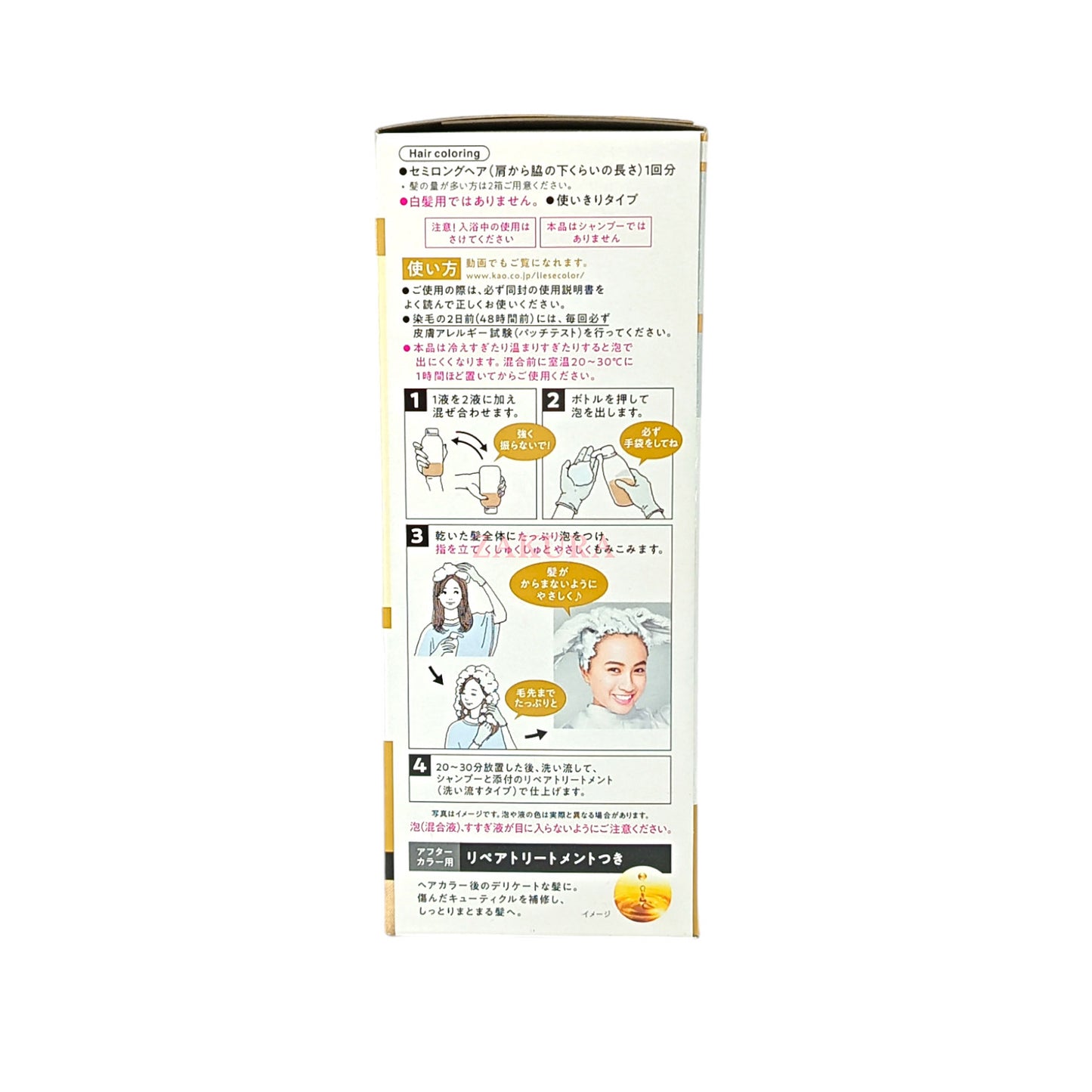 Liese Prettia Dyeing Foam 108ml (Milk Tea/Natural Brown/Natural Black)