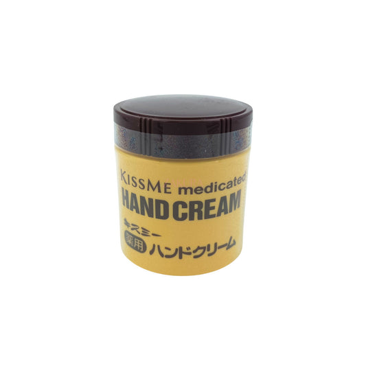 KISS ME Medicated Hand Cream – 65g/75g concentrated moisturizer for dry, rough skin, available at Zakura Global.