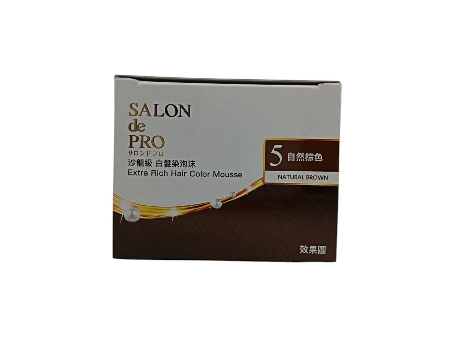 SALON DE PRO Hair Color Mousse 5 (Natural Brown) 1box