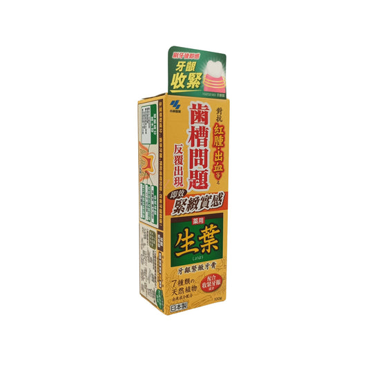 Kobayashi Shoyo Tightening Toothpaste – 100g tube for gum care and breath freshness, available at Zakura Global.