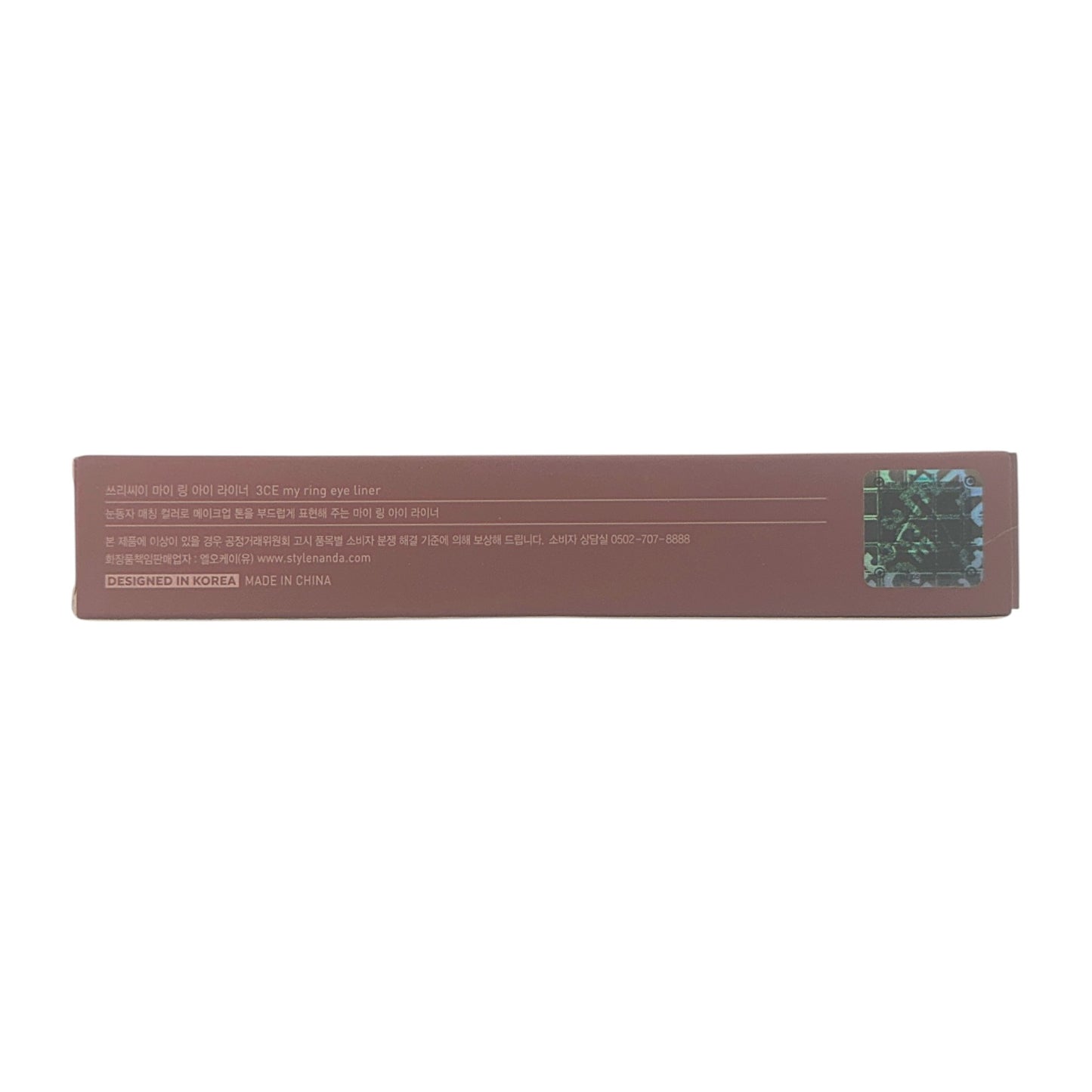 3CE Ultra Long-Lasting Liquid Eyeliner - Pink Brown 1pc