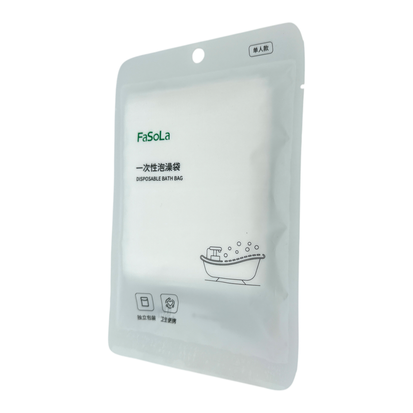 FaSoLa Disposable Bath Bag 120x260cm 1pc