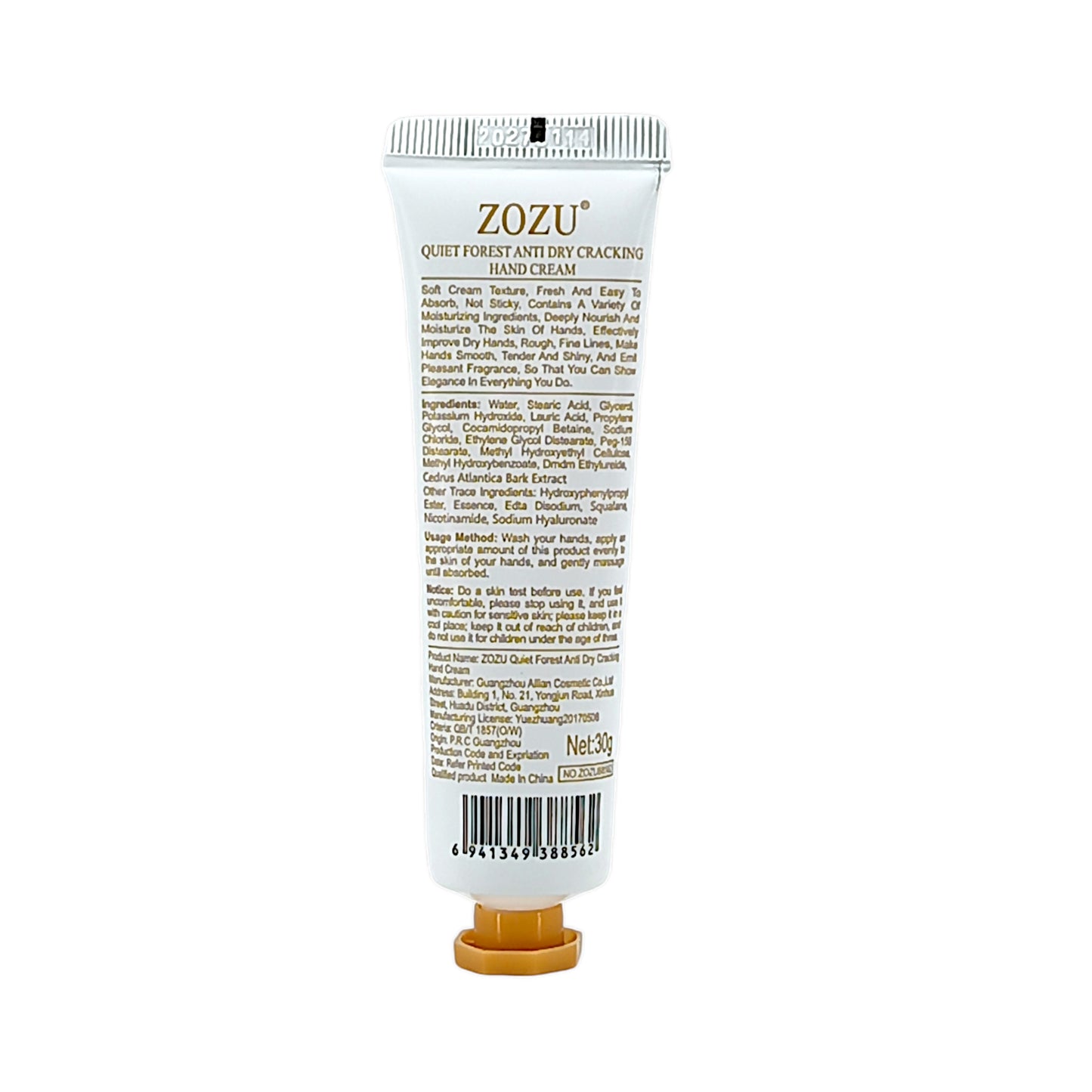 ZOZU Quiet Forest Anti Dry Cracking Hand Cream 30g