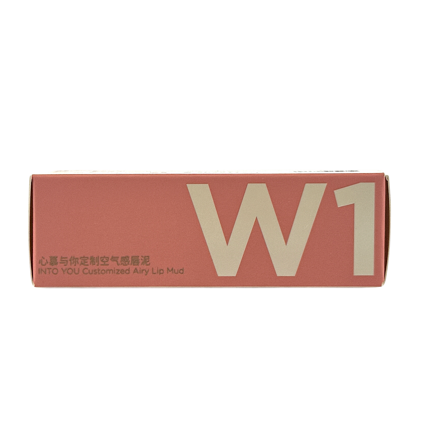 INTO YOU Customized Airy Lip Mud – W1 Soft Pink 1.8g warm pastel pink matte lip and cheek color, available at Zakura Global.