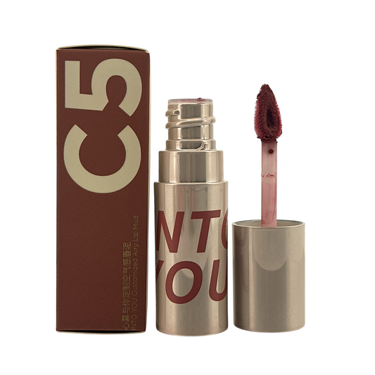 INTO YOU Customized Airy Lip Mud – C5 Mauve Taupe 1.8g cool-toned matte lip color with velvet finish, available at Zakura Global.