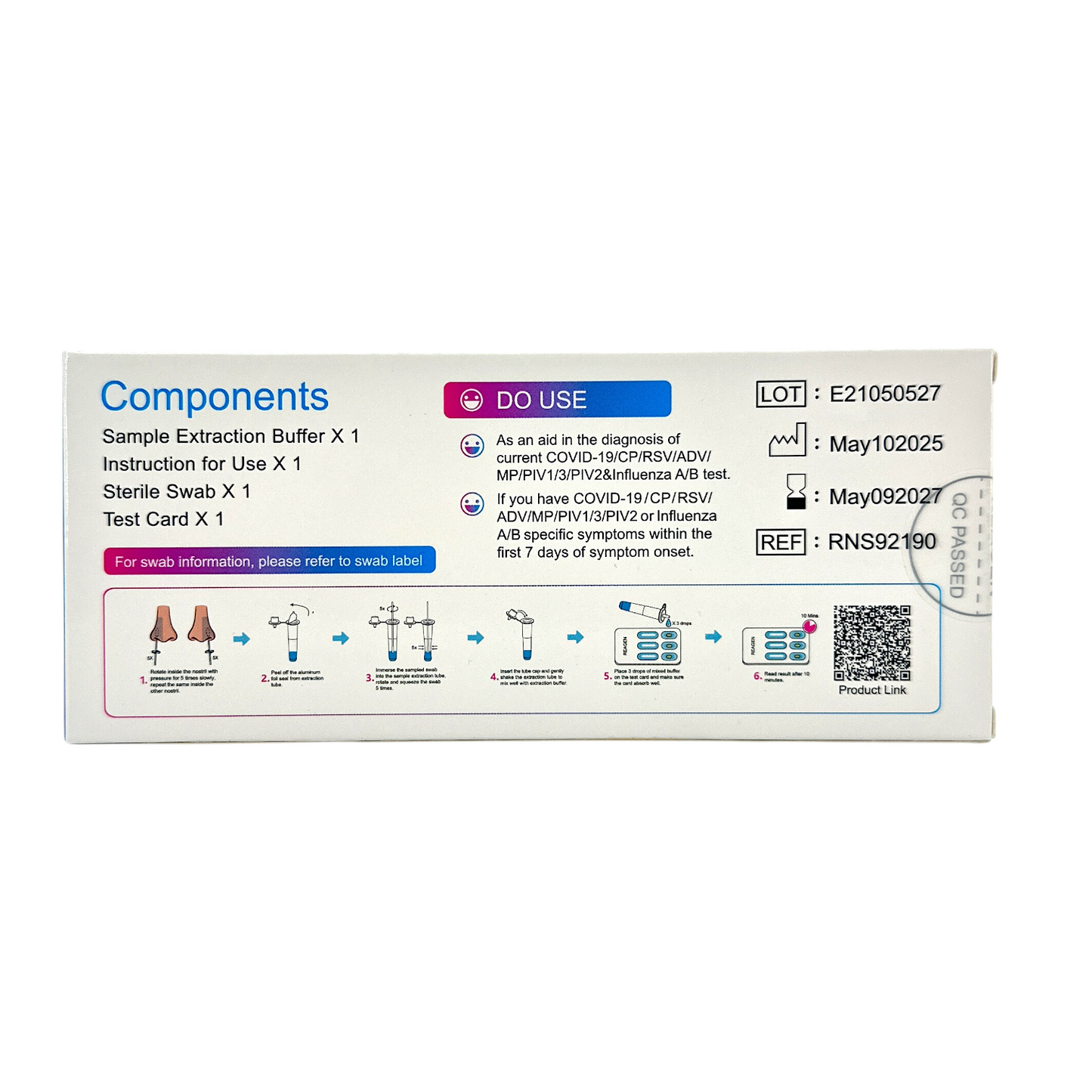 REAGEN 9-in-1 Rapid Antigen Test Kit – 1pc home test for COVID-19, Flu, RSV, and more, available at Zakura Global.