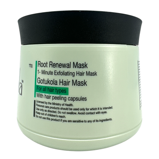 Gotukola Pealing Capsules Hair Mask 500ml – keratin and botanical oil hair treatment for volume and repair, available at Zakura Global.