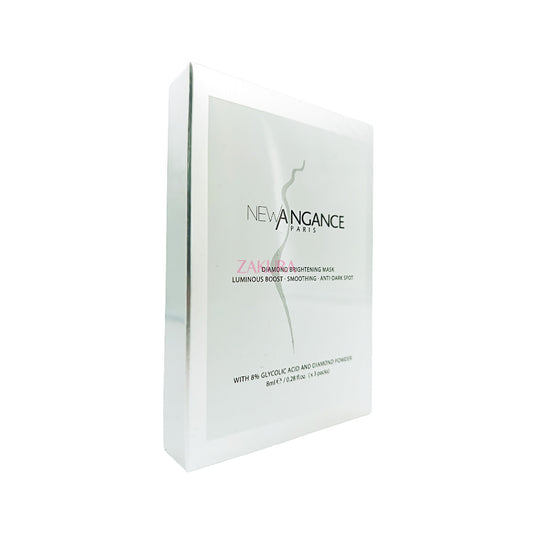 New Angance Diamond Brightening Mask 3pcs – Luxurious brightening sheet mask for radiant, hydrated skin by Zakura Global.