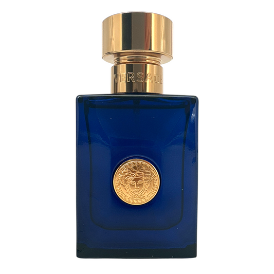 Versace Dylan Blue Eau De Toilette Spray 30ml – bold, aquatic men’s fragrance in elegant blue bottle, available at Zakura Global.