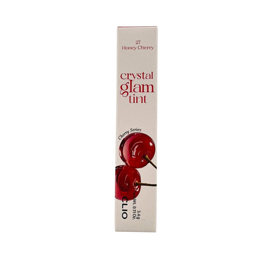 CLIO Crystal Glam Tint 27 Honey Cherry 3.1g lipstick with glossy finish from Zakura Global.