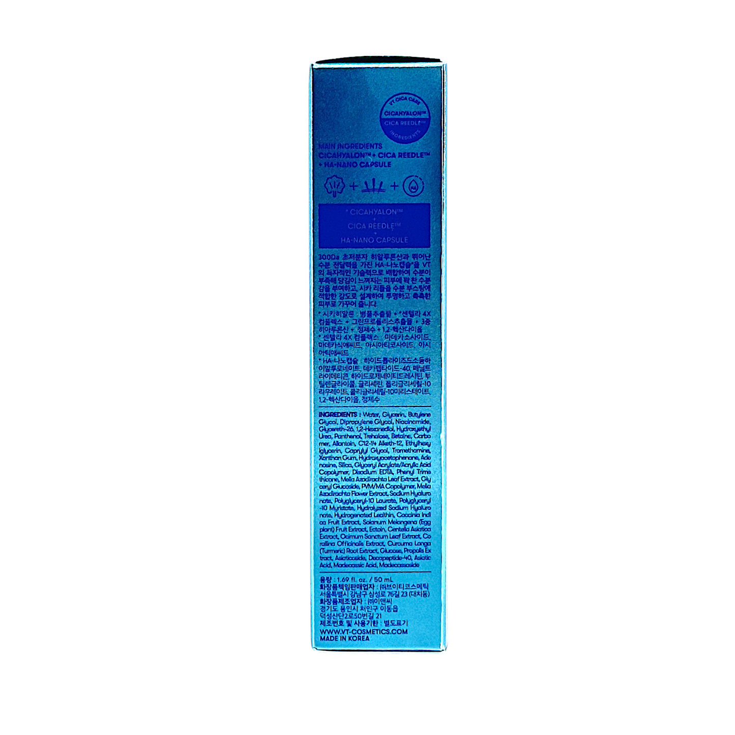 VT Hydrop Reedle Shot 300 50ml – Korean microneedle serum for hydration and skin texture, available at Zakura Global.