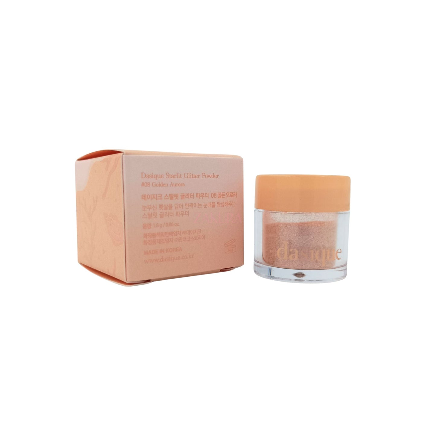 Dasique Starlit Glitter Powder - (07 Pink Shell/08 Golden Aurora/09 Coral Sand) 1pc 08 Golden Aurora