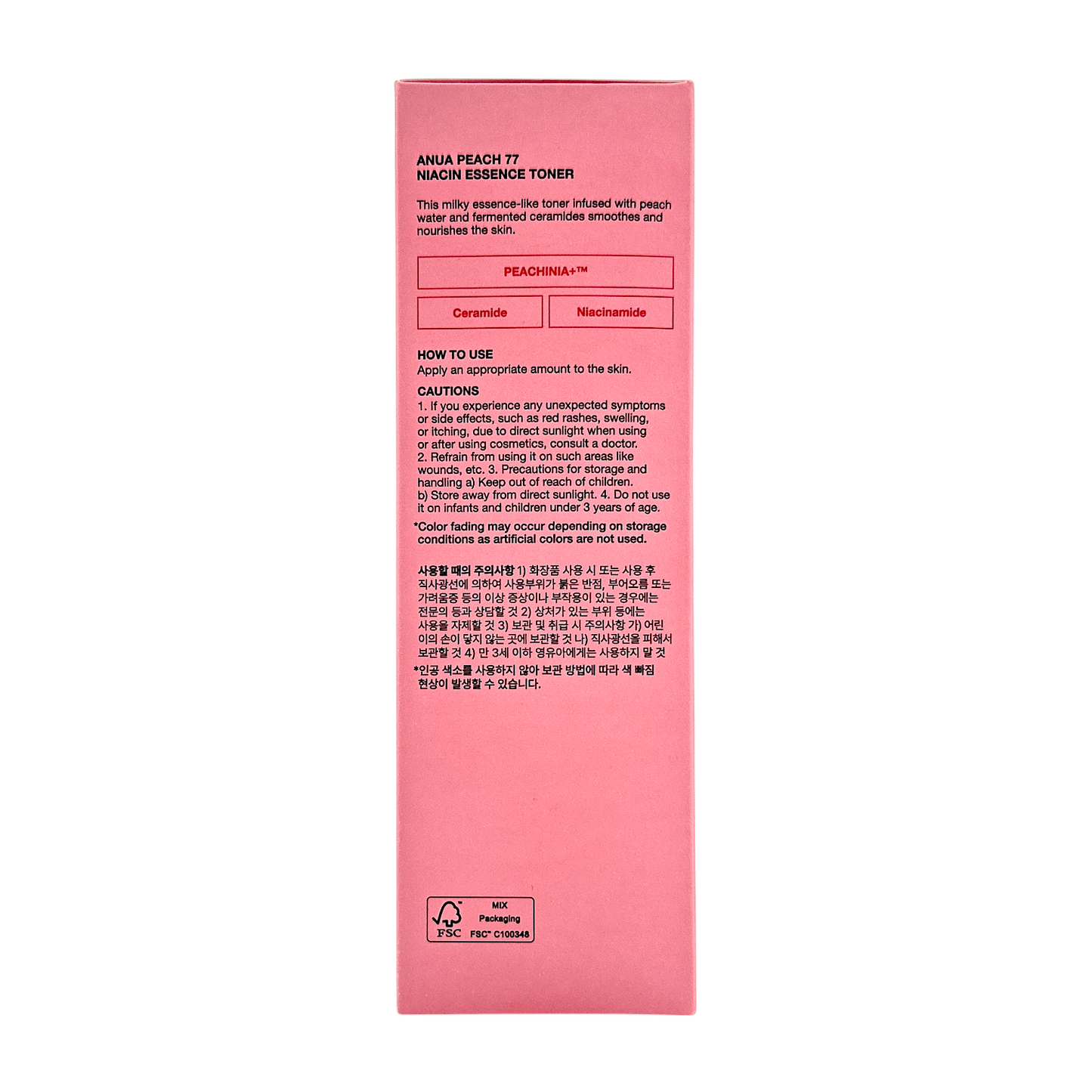 Anua Peach 77 + Niacin Essence Toner 250ml
