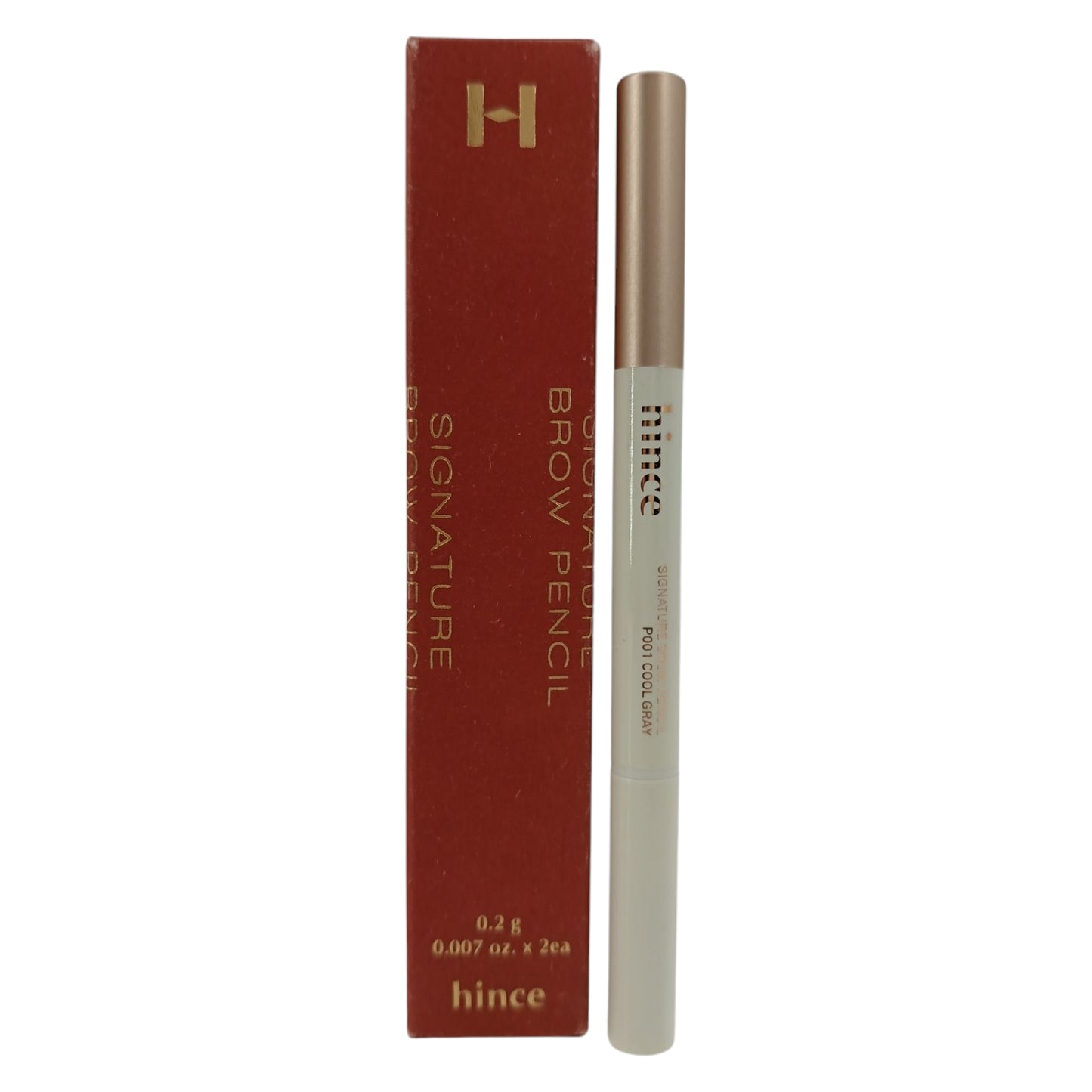 Hince Signature Brow Pencil with Refil 0.2gx2 (Dark Brown/Cool Grey/Natural Brown) Cool Grey