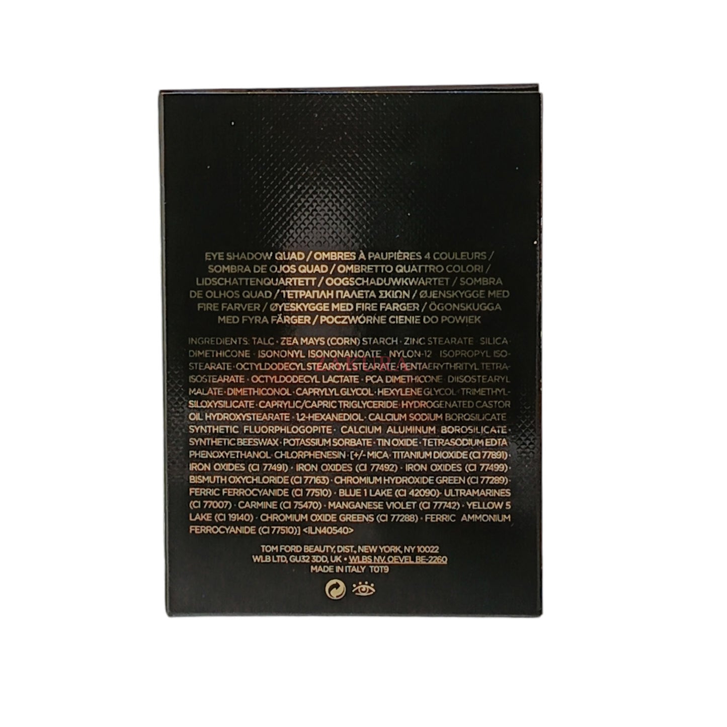 Tom Ford Eye Color Quad - 01 Golden Mink/31 Sous Le Sable/35 Rose Topaz/45 Iconic Smoke/30 Insolent Rose