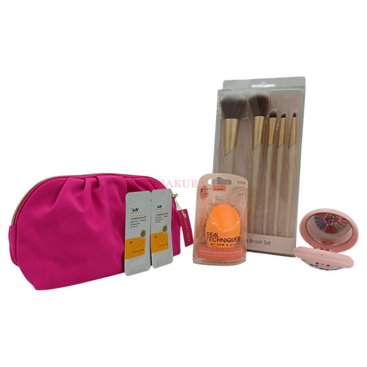 Zakura Fairy Magic Makeup Brush Set – 1set with soft bristles and fairy-inspired handles, available at Zakura Global.