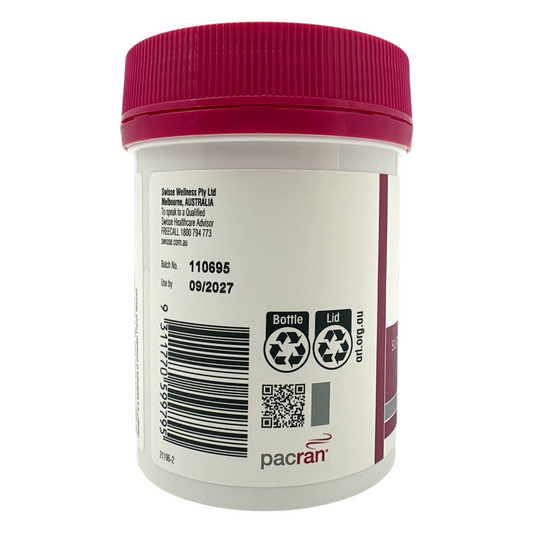 Swisse Cranberry Tablets – high-strength urinary tract support supplement with antioxidants, available at Zakura Global.