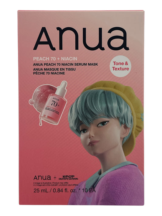 Anua Peach 70 Niacin Serum Mask (K-Pop Demon Hunters) 10pcs