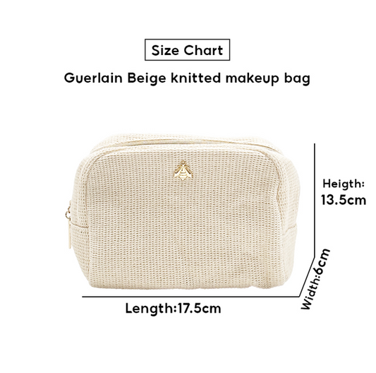 Guerlain Beige knitted makeup bag 1pc